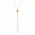 AURELIA BEE MILA GOLD DIAMOND CITRIN HAND CHAIN