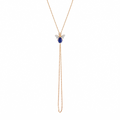AURELIA BEE MILA GOLD DIAMOND SAPPHIRE HAND CHAIN