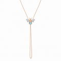 AURELIA BEE LIVA GOLD DIAMOND BLUE TOPAZ HAND CHAIN