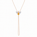 AURELIA BEE LIVA GOLD DIAMOND CITRIN HAND CHAIN