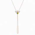 AURELIA BEE LIVA GOLD DIAMOND PERIDOT HAND CHAIN