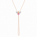 AURELIA BEE LIVA GOLD DIAMOND PINK SAPPHIRE HAND CHAIN