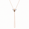 AURELIA BEE LIVA GOLD DIAMOND SMOKY TOPAZ HAND CHAIN