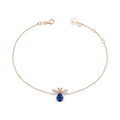 AURELIA BEE MILA GOLD DIAMOND SAPPHIRE BRACELET