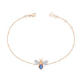 AURELIA BEE LIVA GOLD DIAMOND SAPPHIRE BRACELET