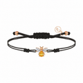 AURELIA BEE MILA GOLD DIAMOND CITRIN CORD BRACELET