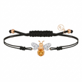 AURELIA BEE LIVA GOLD DIAMOND CITRIN CORD BRACELET