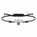 AURELIA BEE LIVA GOLD DIAMOND SAPPHIRE CORD BRACELET