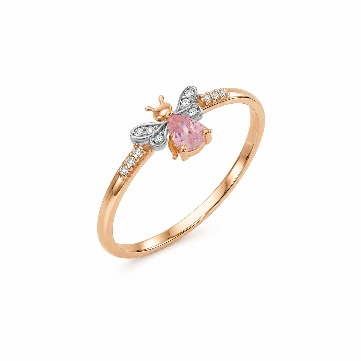 AURELIA BEE MİLA PİNK SAPHHİRE DİAMOND RING
