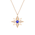 VEGA STAR VESPERA GOLD DIAMOND SAPPHIRE NECKLACE